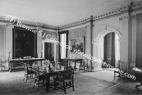 HOWTH CASTLE DINING ROOM FROM NORTH